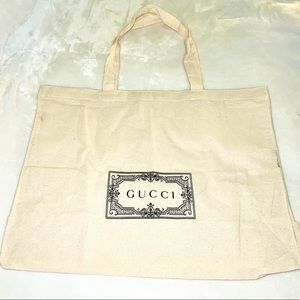 100% Authentic Gucci Canvas Tote Bag